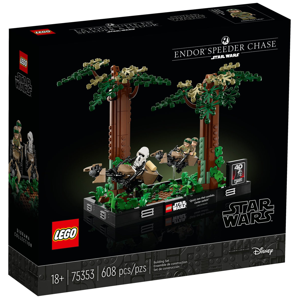Star Wars 75353 Endor Speeder Chase Diarama