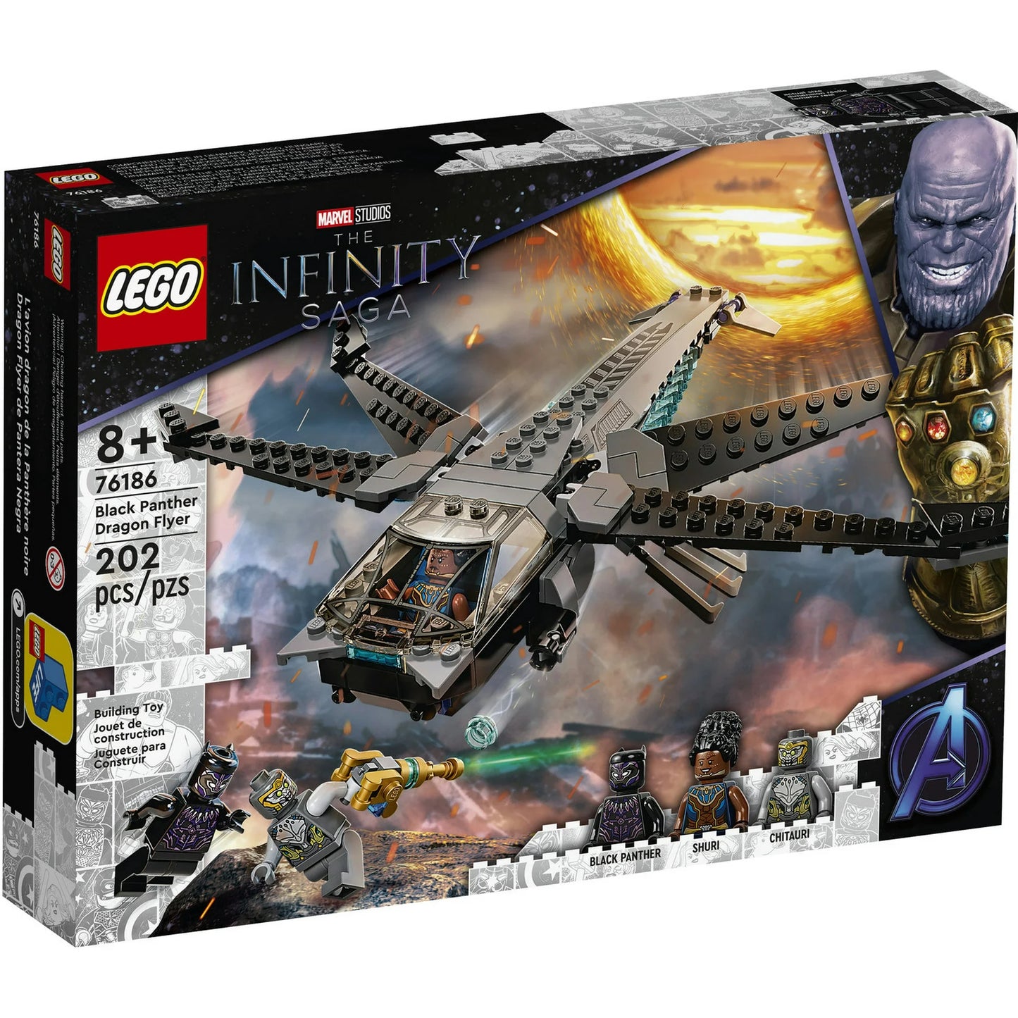 Marvel 76186 Black Panther Dragon Fighter