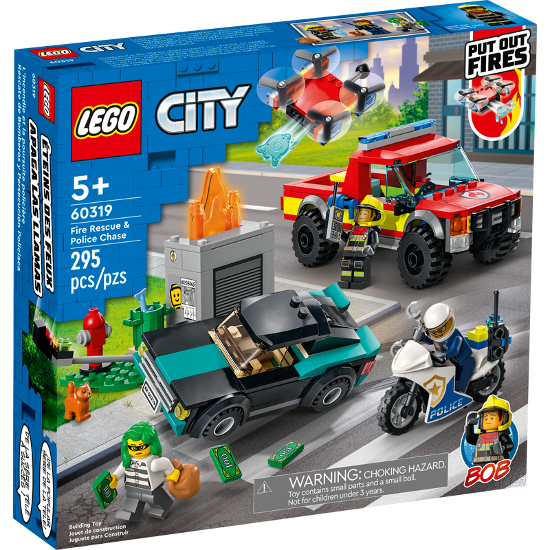 LEGO City 60319 Fire Rescue and Police Chase