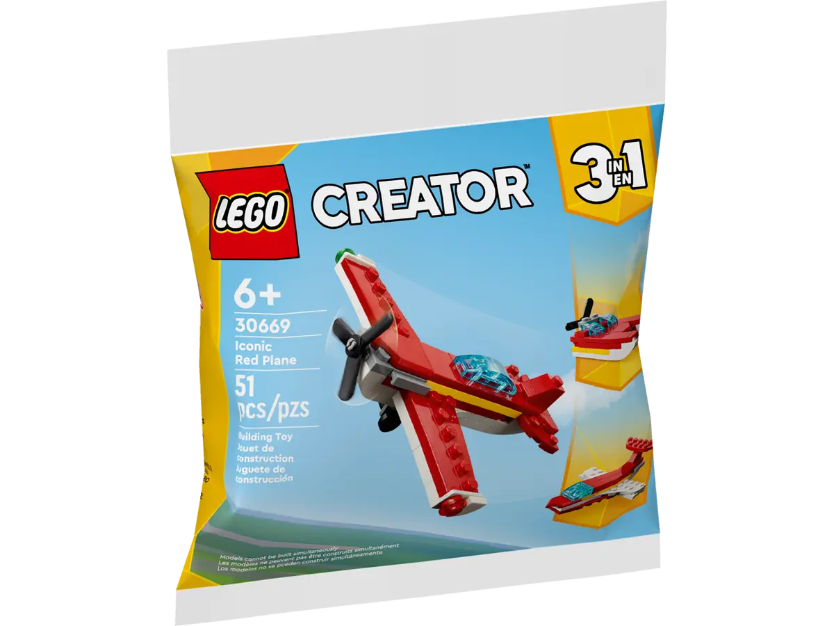 LEGO Creator 3 in 1 30669 Iconic Red Plane