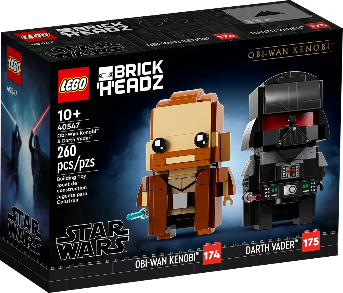 LEGO Star Wars BrickHeadz 40547 Obi-Wan Kenobi & Darth Vader