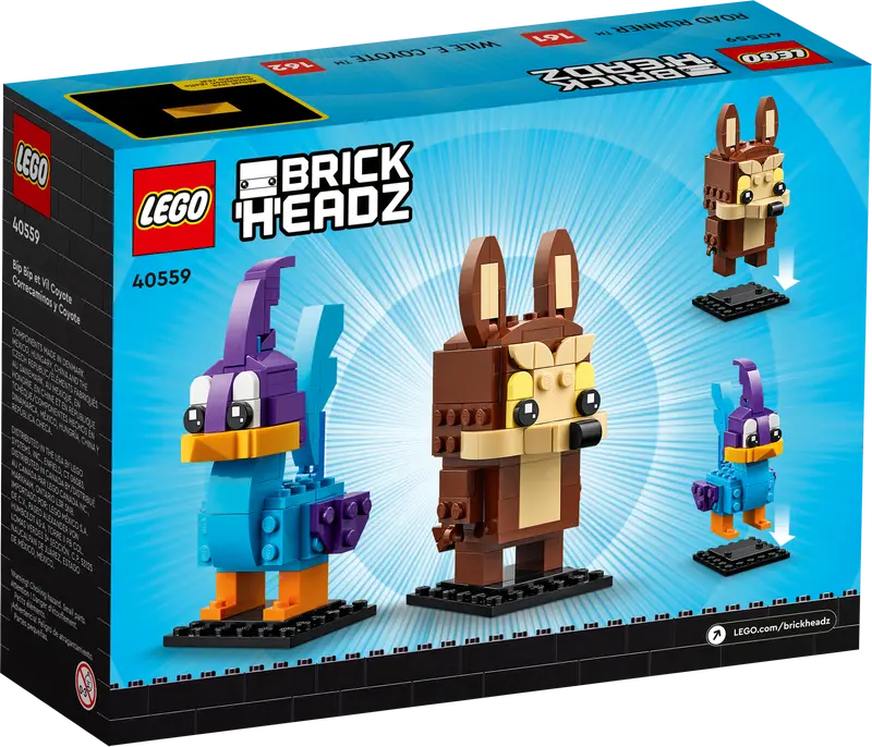 LEGO BrickHeadz 40559 Road Runner & Wile E. Coyote