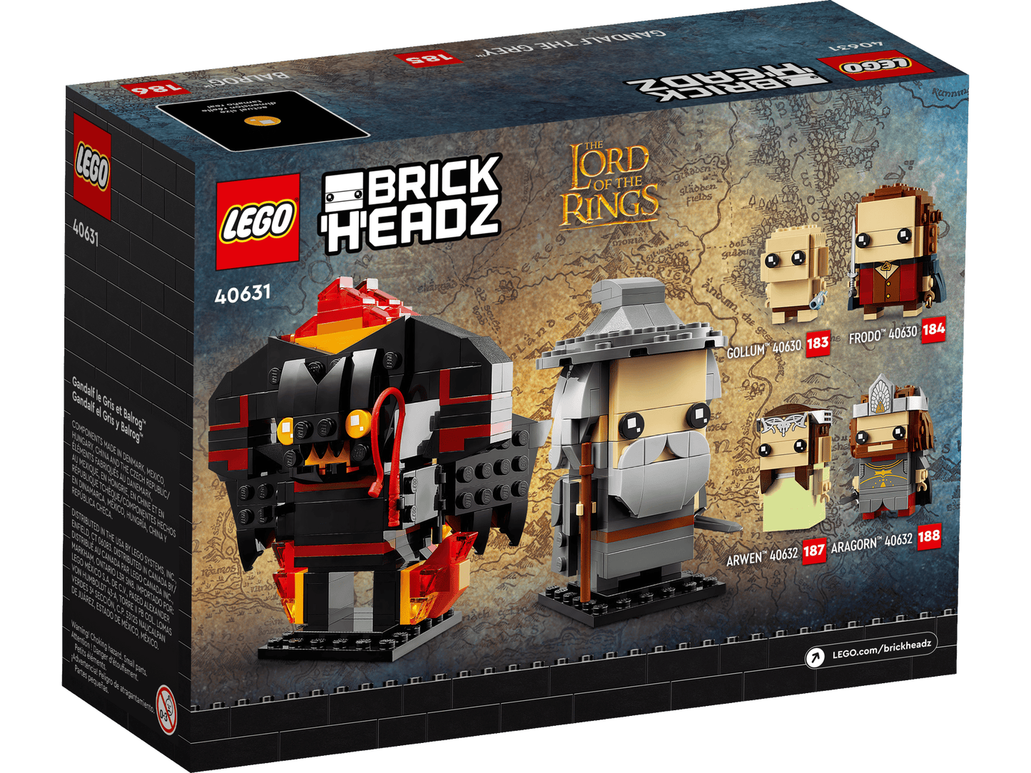 BrickHeadz: Lord of the Rings 40631 Gandalf the Grey & Balrog