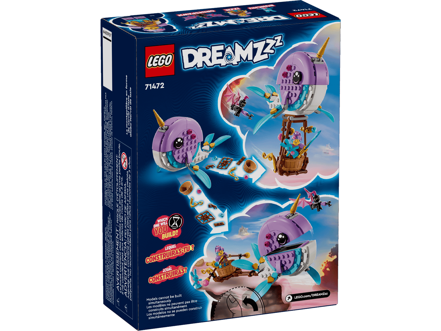 DREAMZzz 71472 Izzie's Narwhal Hot-Air Balloon