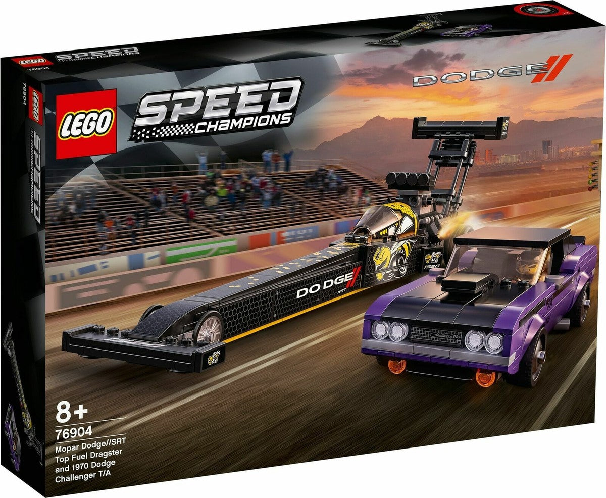 Speed Champions 76904 Mopar Dodge//SRT Top Fuel Dragster and 1970 Dodge Challenger T/A