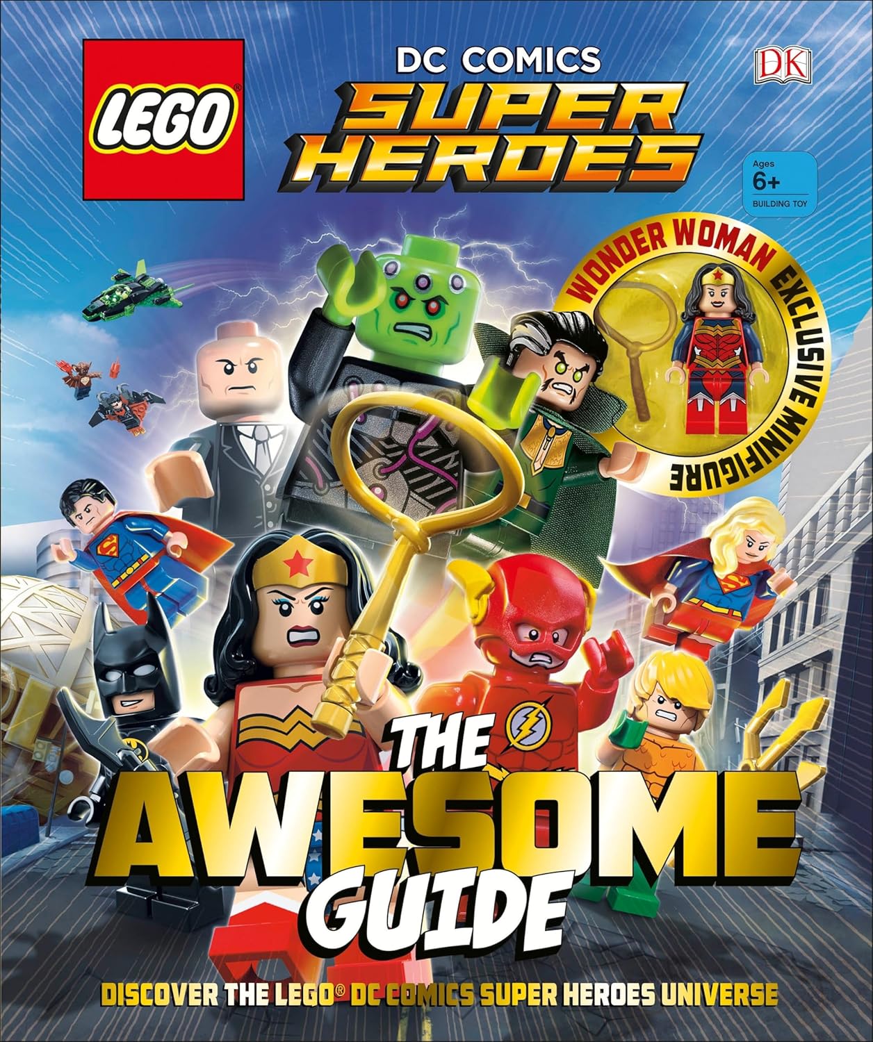 LEGO DC Comics The Awesome Guide with Wonder Woman Exclusive Minifigure