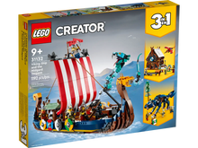 LEGO Creator 31132 Viking Ship and the Midgard Serpent 3in1