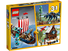 LEGO Creator 31132 Viking Ship and the Midgard Serpent 3in1