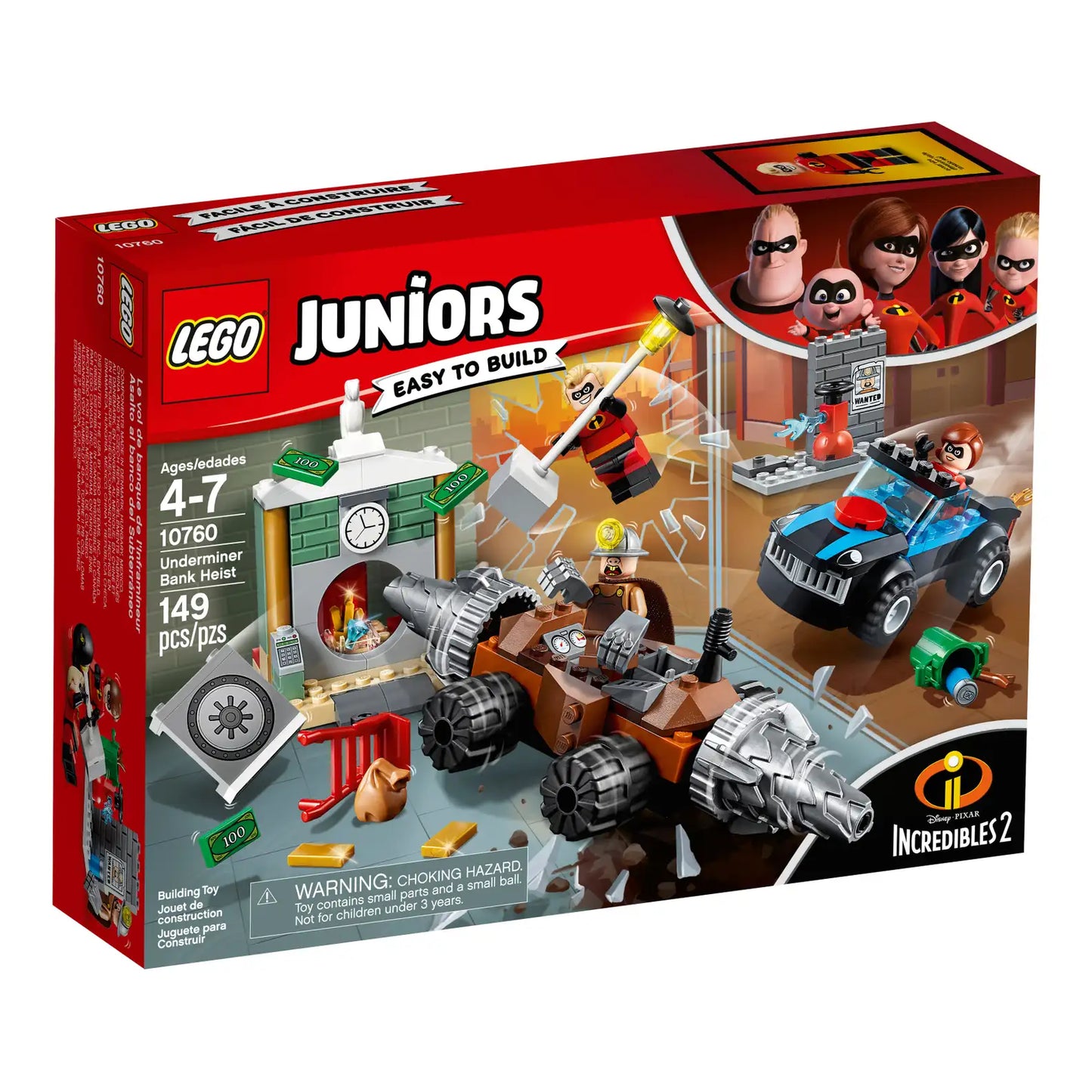 LEGO Juniors Incredibles 2 10760 Underminer Bank Heist