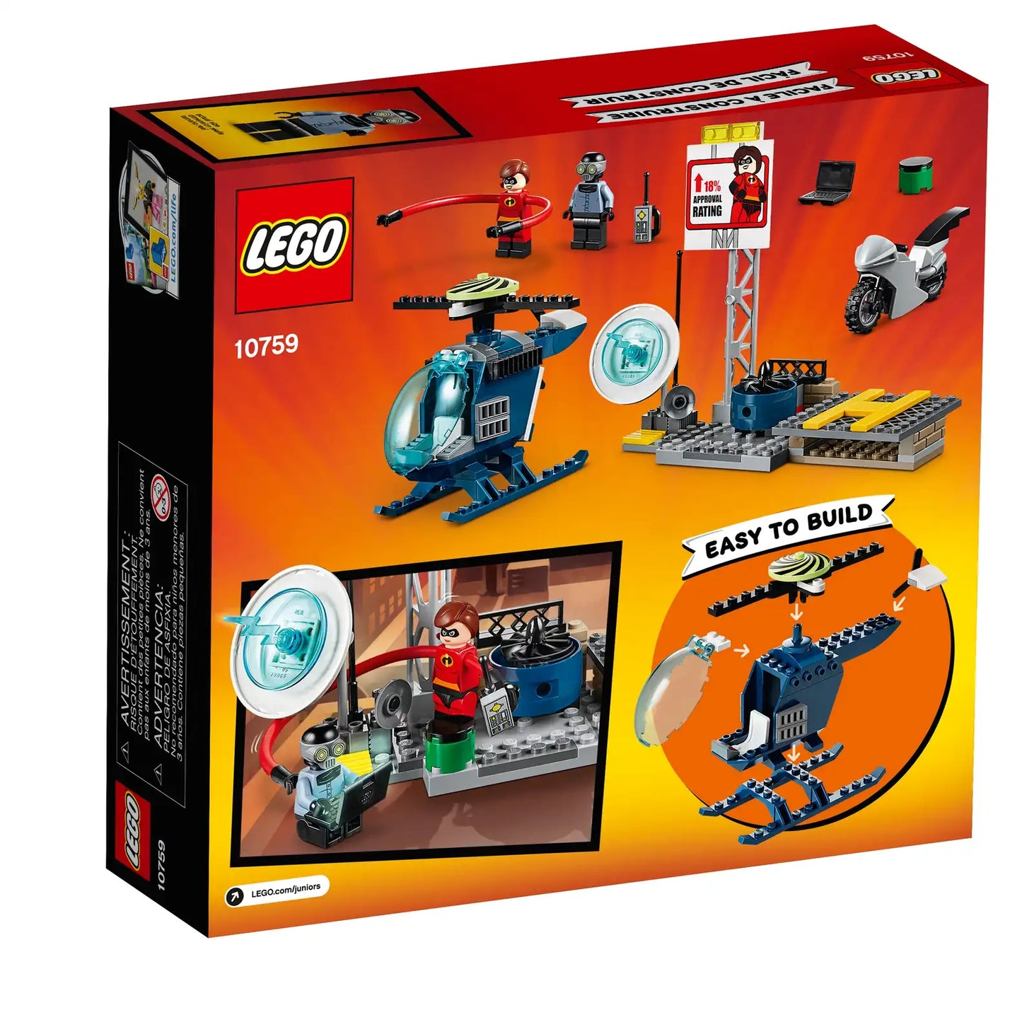 LEGO Juniors Incredibles 2 10759 Elastigirl’s Rooftop Pursuit