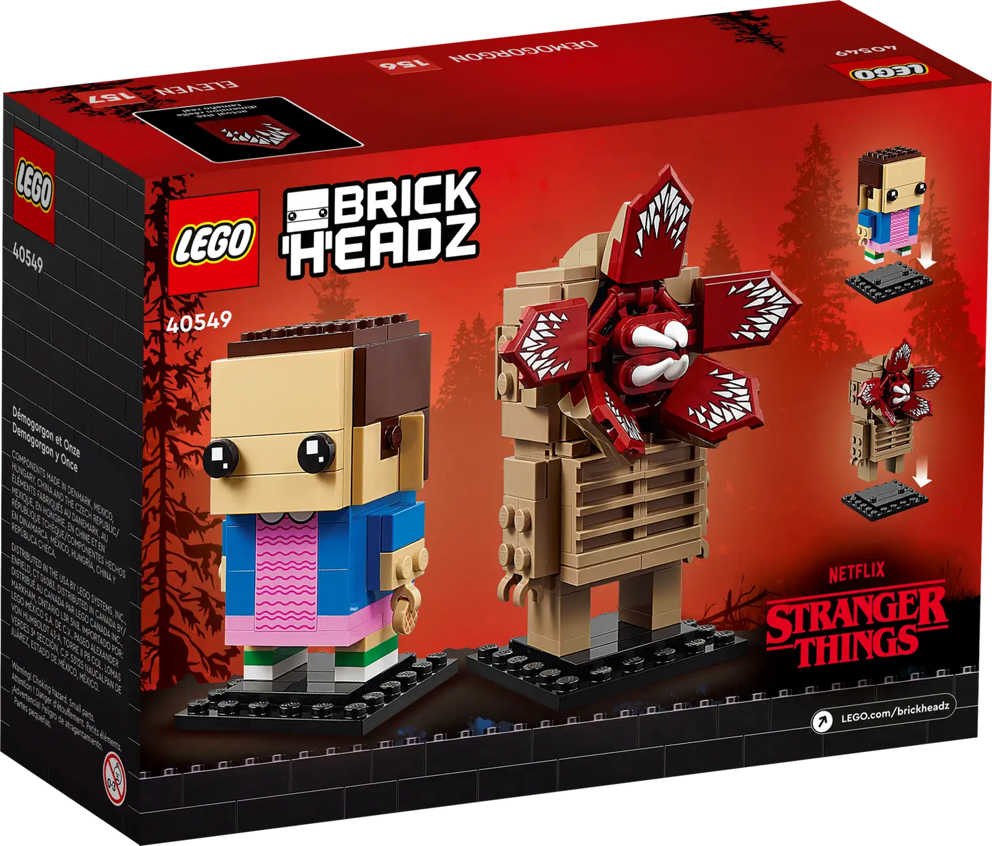 LEGO BrickHeadz Stranger Things 40549 Demogorgon & Eleven