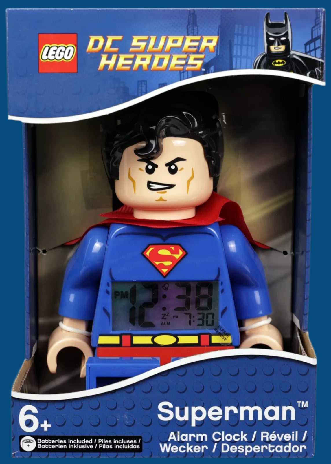 LEGO DC Comics 5002424 Superman Minifigure Clock