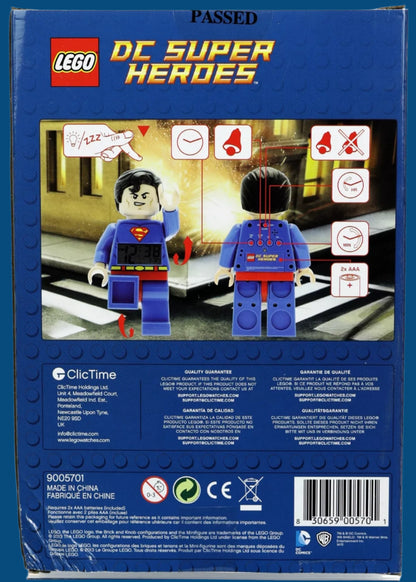 LEGO DC Comics 5002424 Superman Minifigure Clock