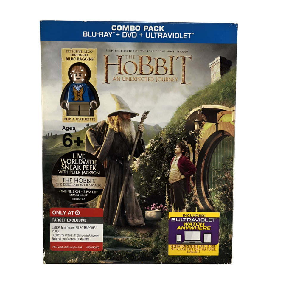 LEGO The Hobbit - An Unexpected Journey Blu-Ray with Bilbo Baggins Minifigure